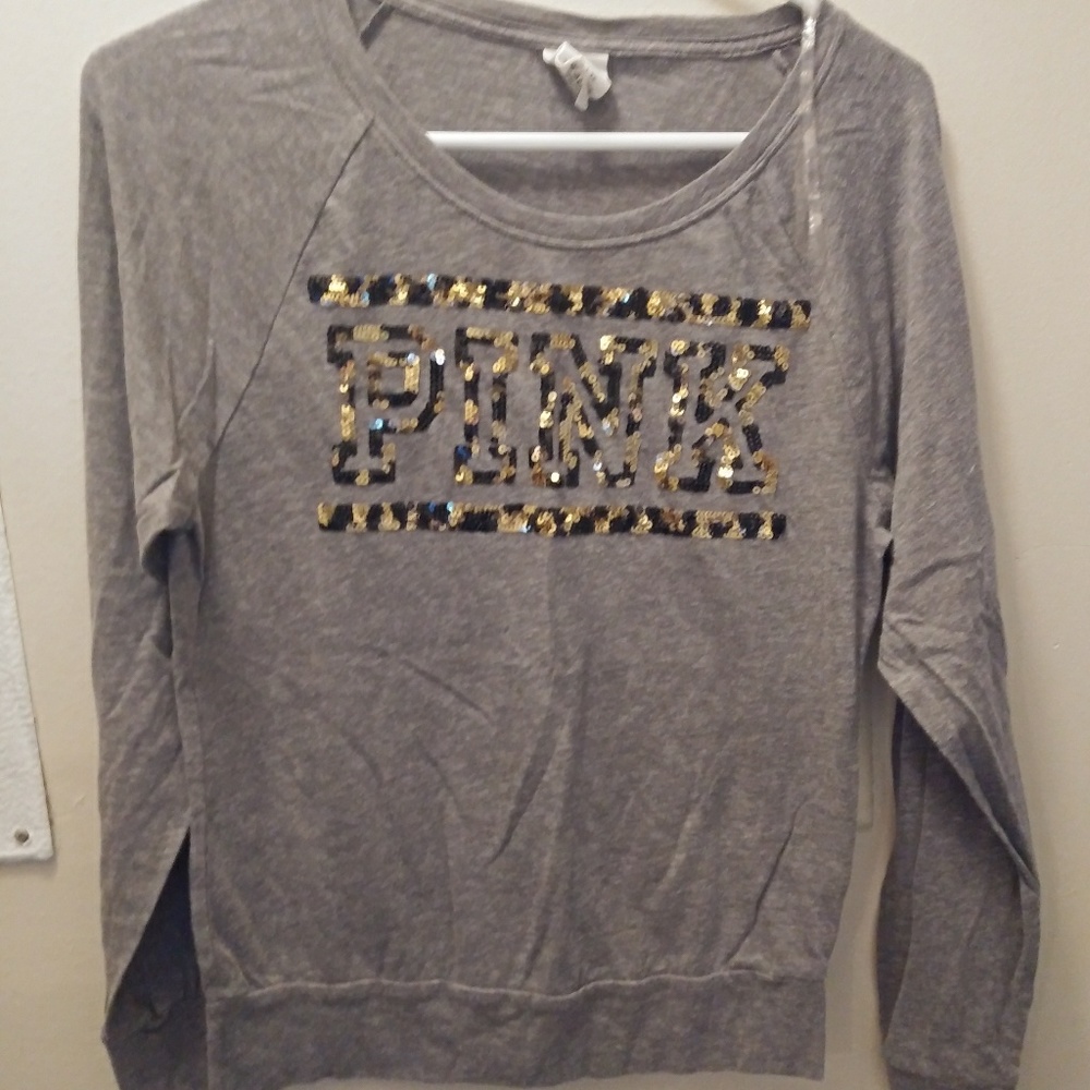 PINK by victorias secret sequin top xs